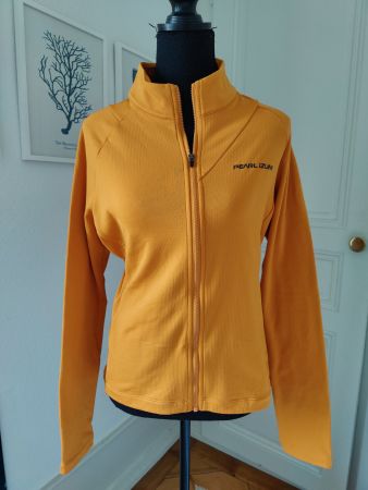 Pearl Izumi full zip biking cycling jacket orange L