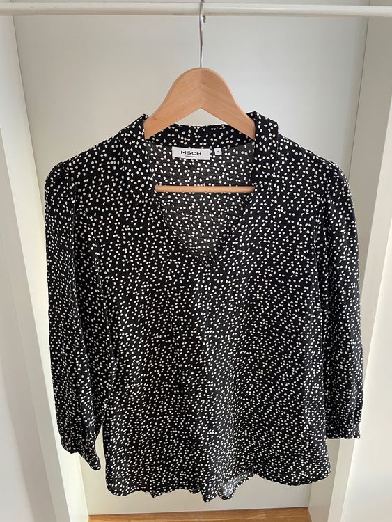 Bluse Schwarz Mit Weissen Punkten