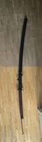 Katana décoratif noir et rouge ? 130 cm ? Garde métallique