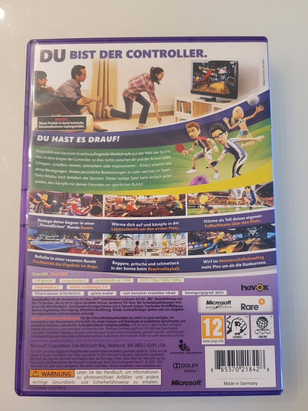 Giochi: Kinect Sports, KINECT (XBox 360) – Usato da Uezwil venduto da -Retrogames- 2