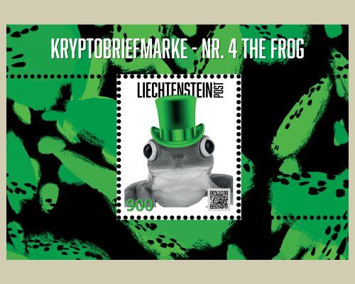Alle Briefmarken: CRYPTO BRIEFMARKE NR4 FROG VIOLETTE ZYLINDER – Neu und originalverpackt aus Baar von CryptoShop 1