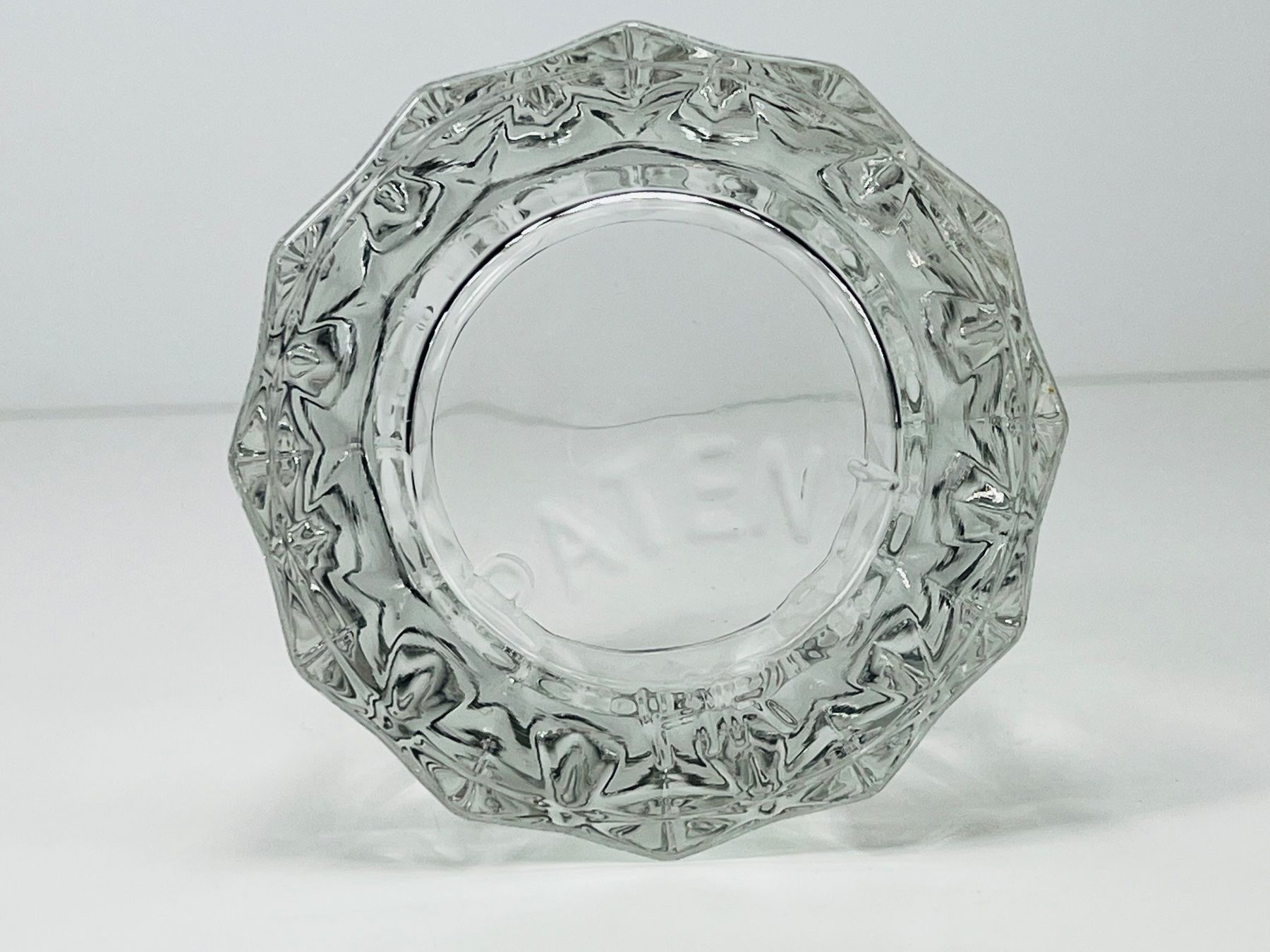 Portacandele: PATENT HR - Pressglas Windlicht / Vase – Usato da Zürich venduto da Arche_Brockenhaus 4