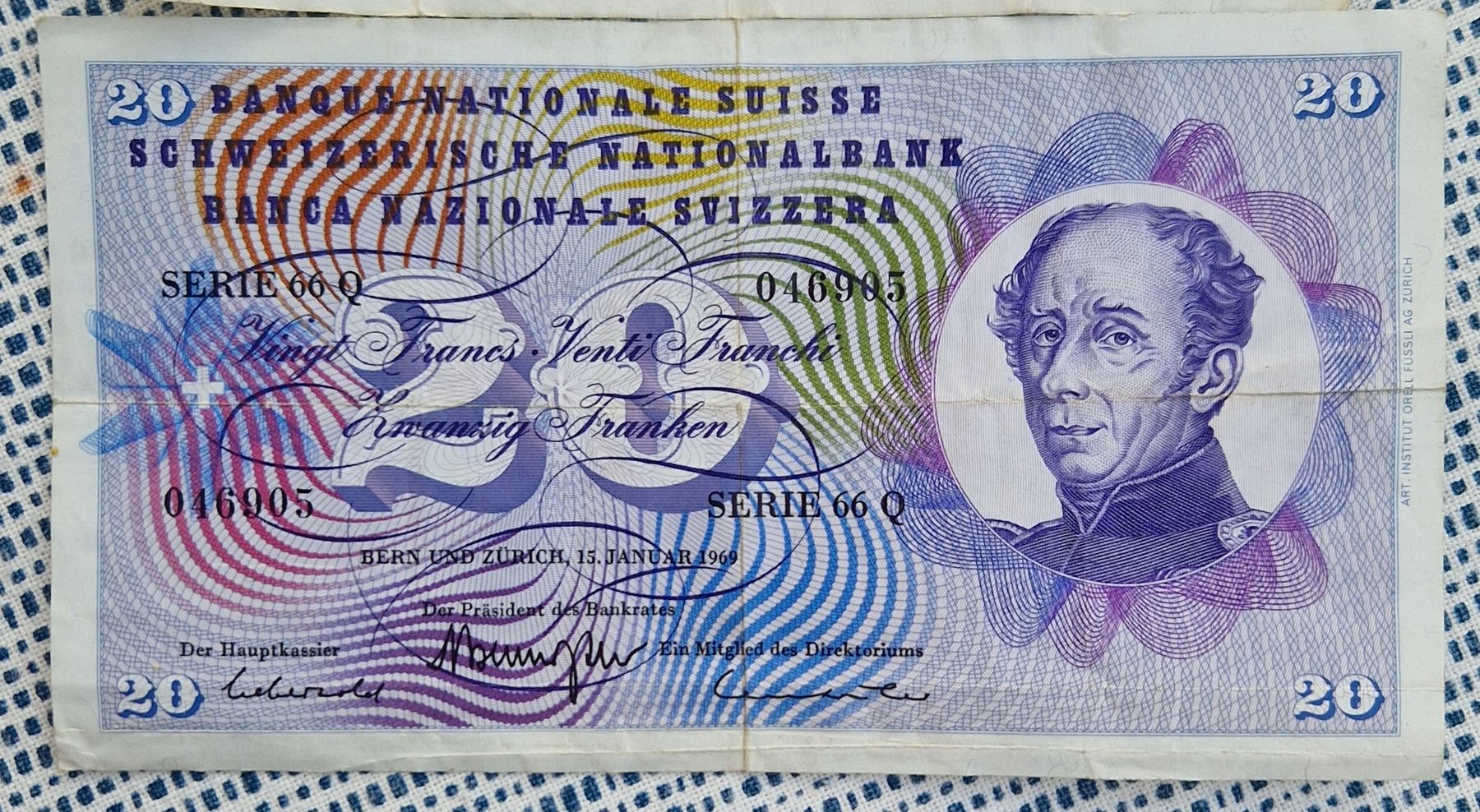 Banknoten: Alte Schweizer Banknoten 10er & 20er – Gebraucht aus Hünibach von  1