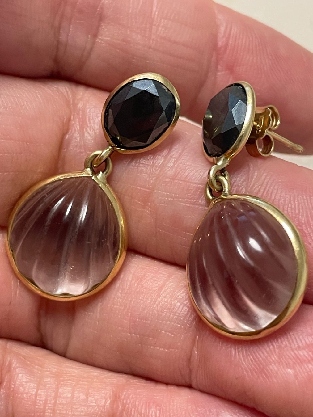 Orecchini pendenti & Orecchini a lobo: Boucles d’oreilles en or 18c – Usato da Montreux venduto da Pipo7878 3