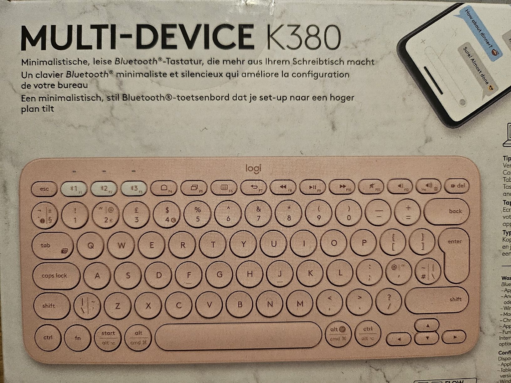 Logitech Claviers: Tastatur Pink Logitech DE – D'occasion à Uerkheim par lau_pn5l