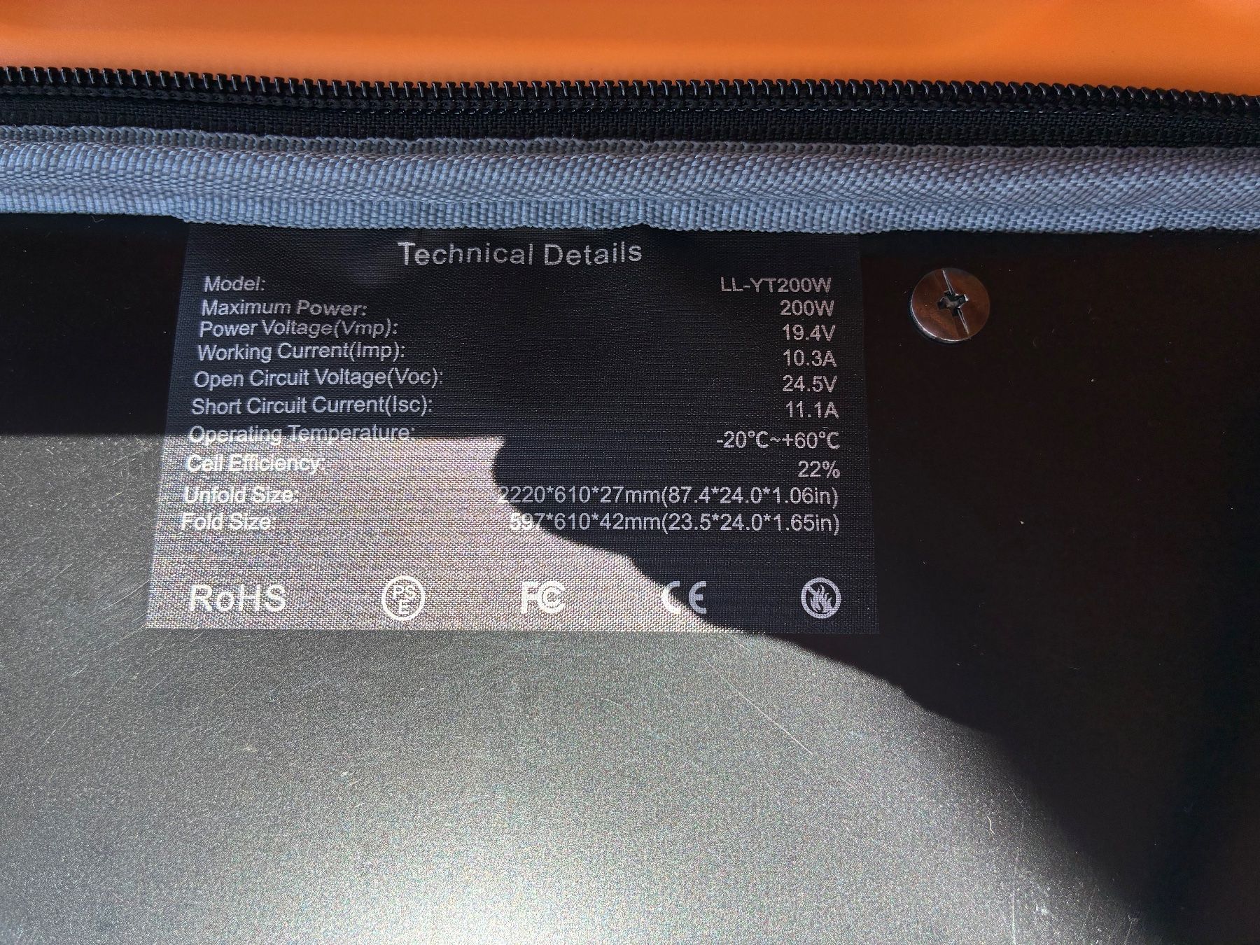 Solargeräte und Solarprodukte: Faltbares Solarpanel 210 Watt – Neu und originalverpackt aus Cordast von Suisseheinz 2