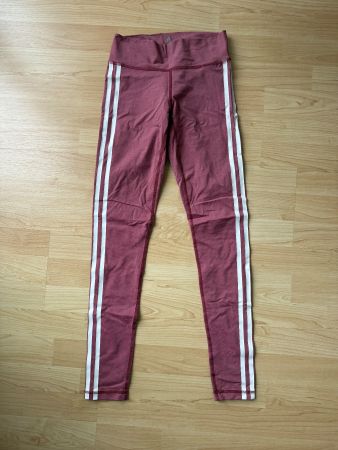 Adidas Tights rosa/pink mit weissen Streifen, Gr. XS