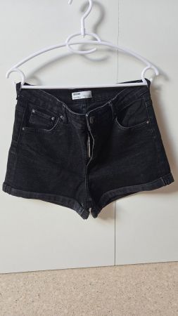 Jeans-Shorts, schwarz