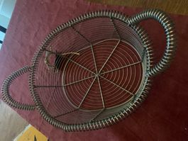 Drahtkorb / Metallkorb mit Henkeln - Vintage Look