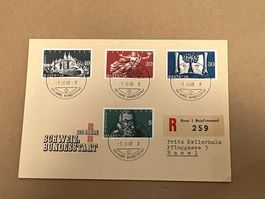 100 Jahre SCHWEIZ BUNDESSTAAT Einschreiben 1948