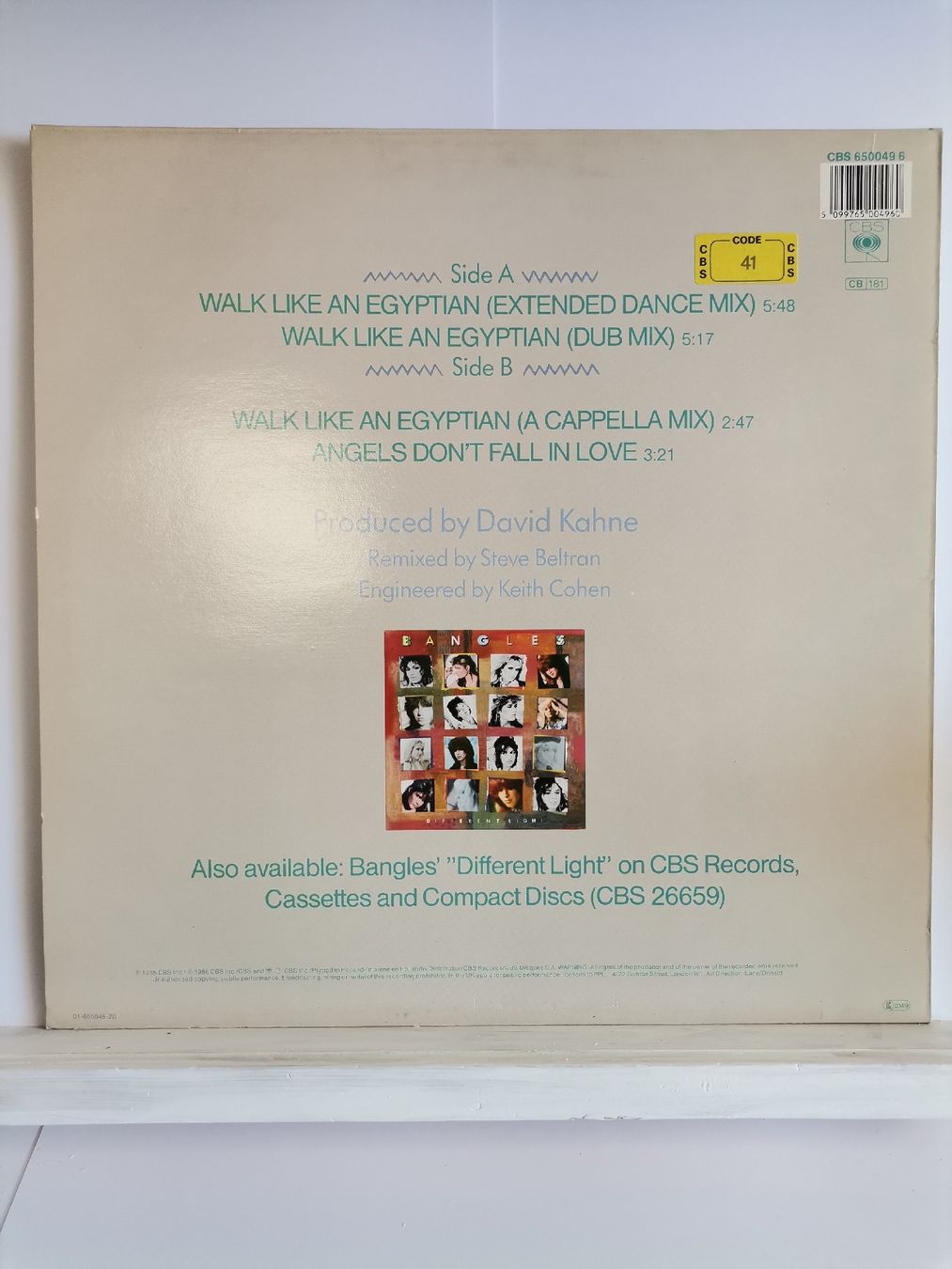 Dischi in vinile: Bangles - Walk Like An Egyptian 12" Maxi Single LP – Usato da St. Gallen venduto da Bir_Rer 1