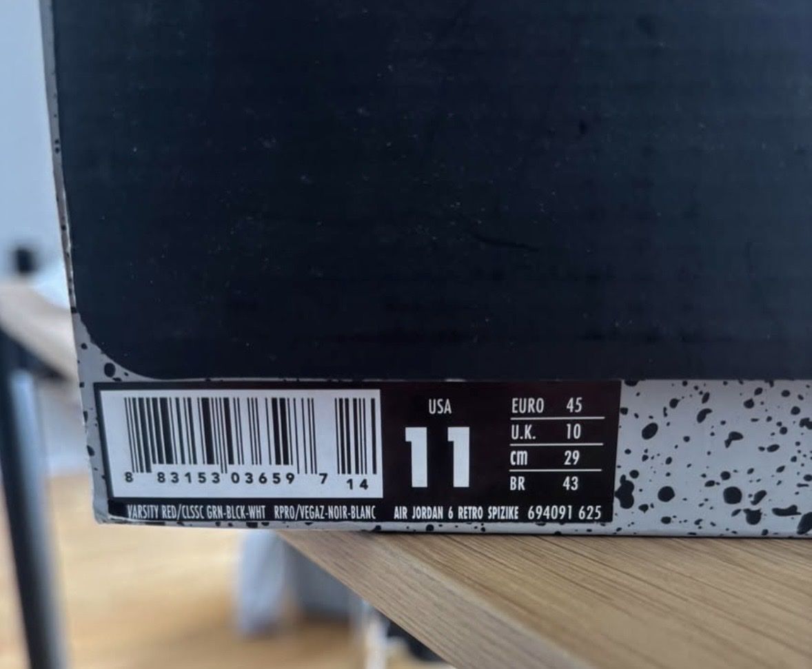 Scarpe da uomo: Jordan 6 Spiz’ike – Usato da Delémont venduto da Popcultureee 4