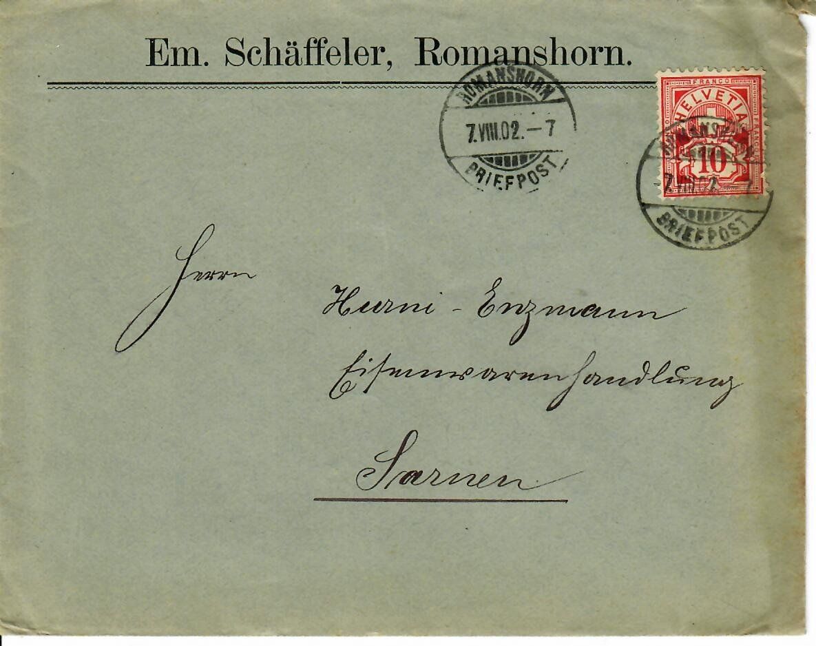 Tutti i francobolli: Brief, Romanshorn mit Inhalt – Usato da Hochdorf venduto da Ziegel-16