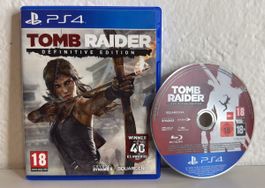 PS4/PS5 Tomb Raider Definitive Edition game disc and case