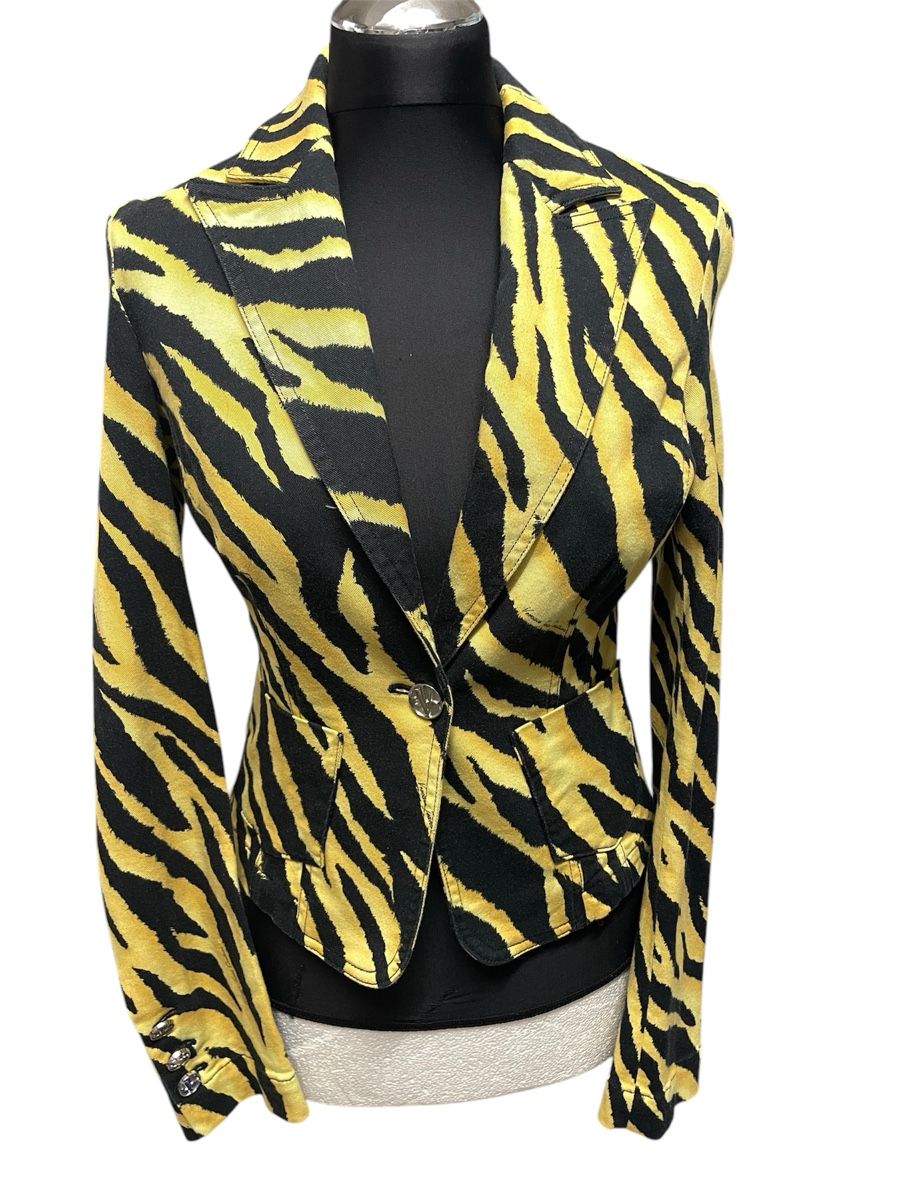 Versace Giacche: Versace Jeans Couture Blazer Zebraprint – Nuovo (secondo la descrizione) da Urdorf venduto da Anassor