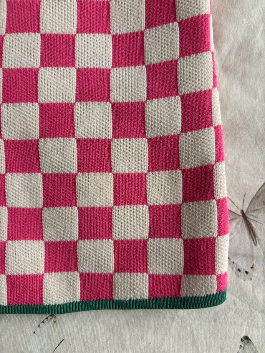 Vestiti: Pink white checkered pattern dress unisex, fits M/L – Nuovo (secondo la descrizione) da Zürich venduto da fco_wl97 3