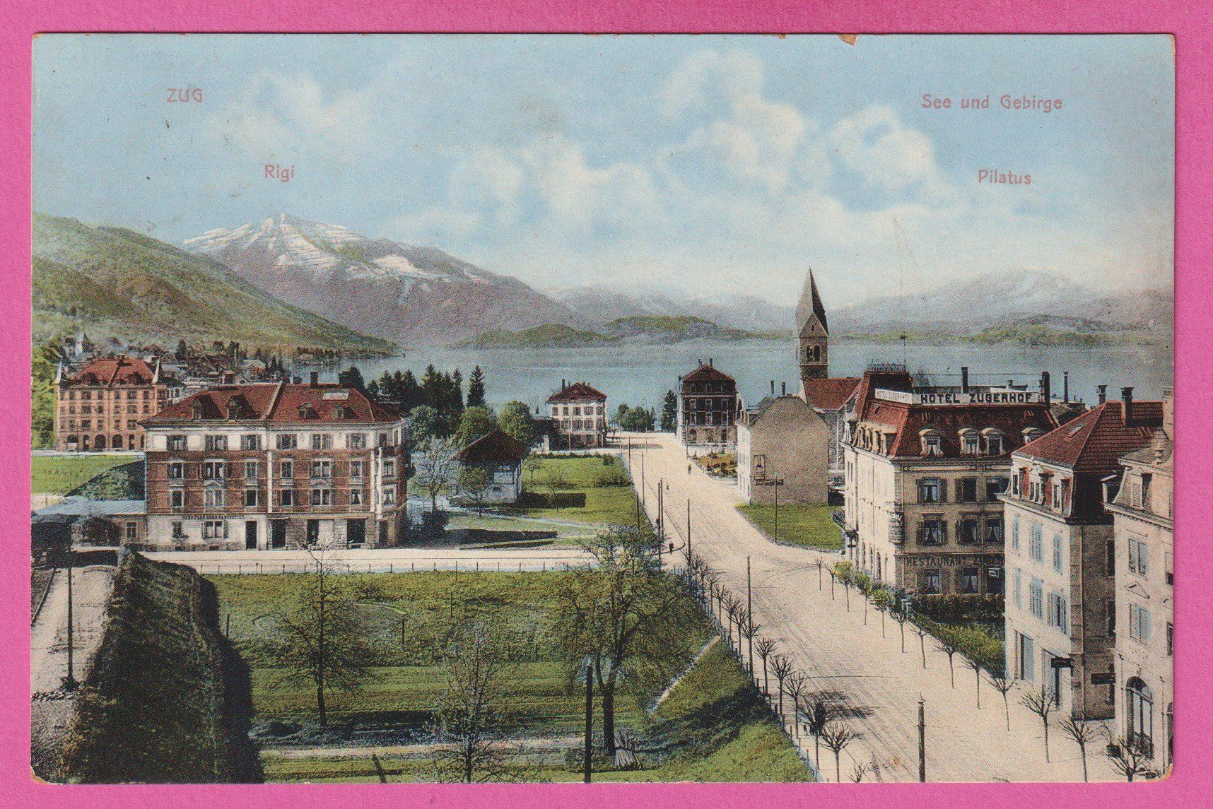 Cartoline postali: Zug gel 1913 – Usato da Einsiedeln venduto da dillie