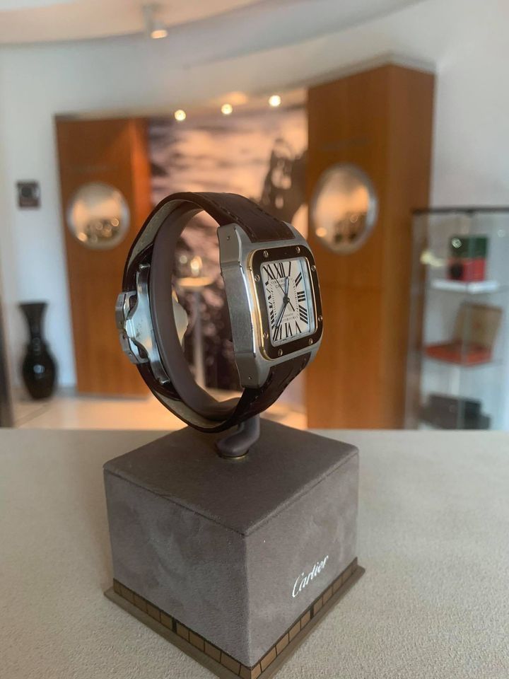 Cartier Uhren: Cartier Santos 100 Stahl/Gold – Neu und originalverpackt aus Triesen von hor_6kx9 2