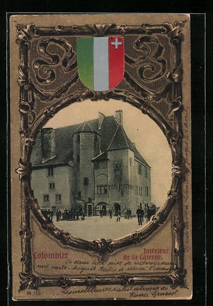 Cartoline postali: Passepartout-AK Colombier, Intérieur de – Usato da Berlin venduto da bartko-reher