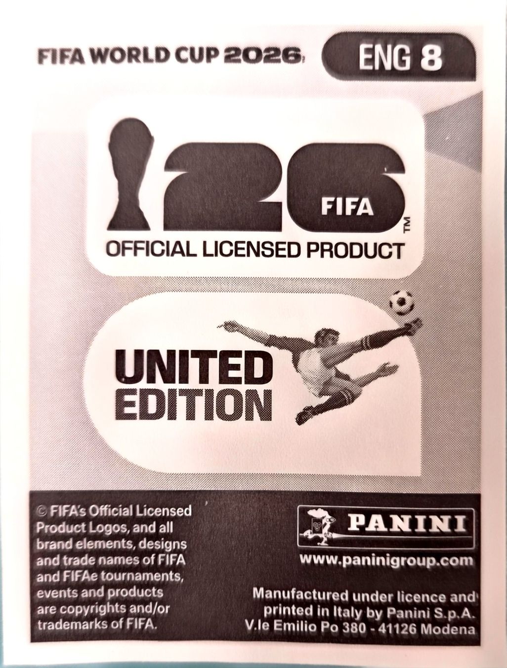 Panini Carte collezionabili: Carte FIFA World Cup 2026 ENG 8 – Usato da Clarens venduto da rim_g98y 1