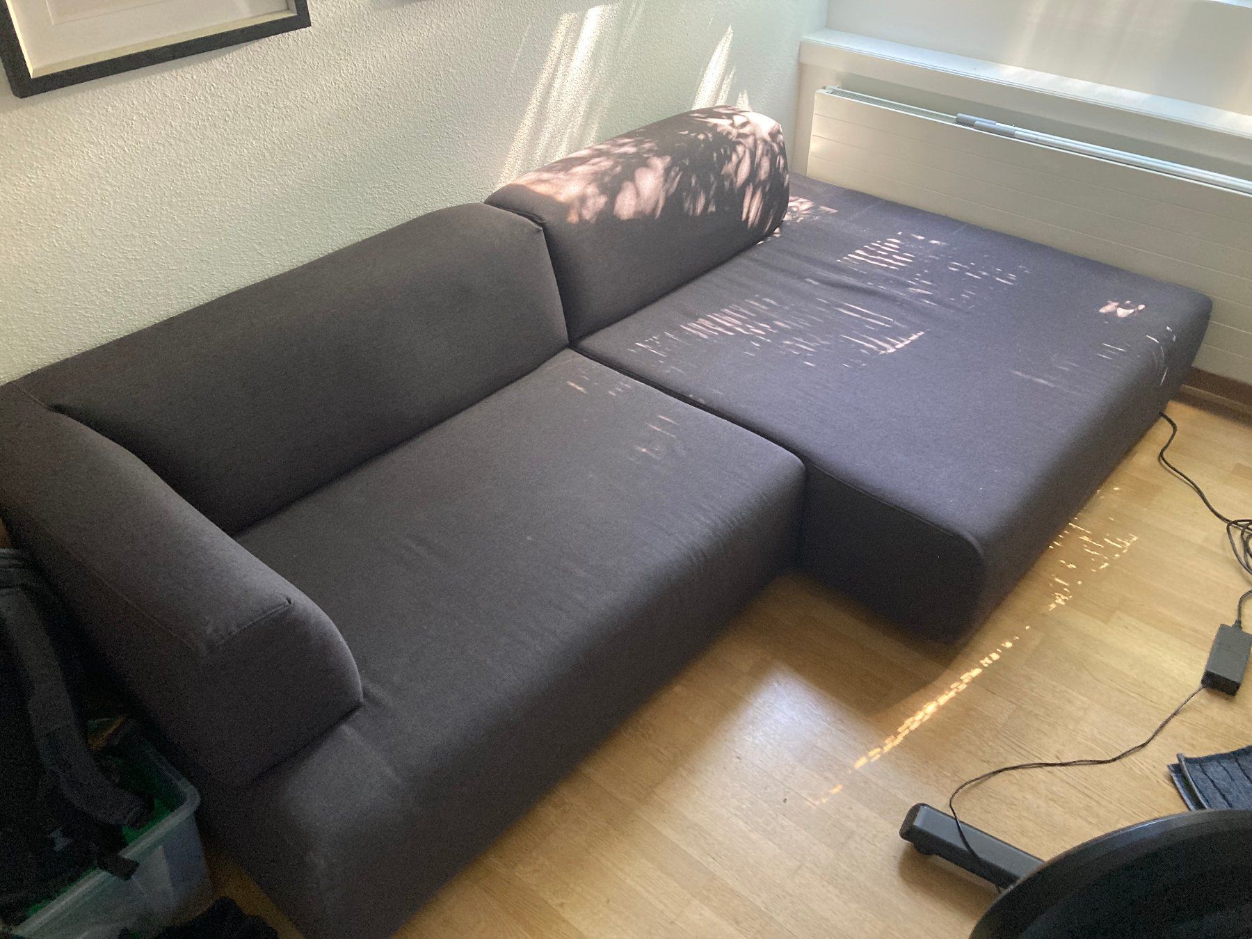 Interio Sofas: Sofa mit Recamière von Interio, anthrazit – Gebraucht aus Zürich von DaniC3PO