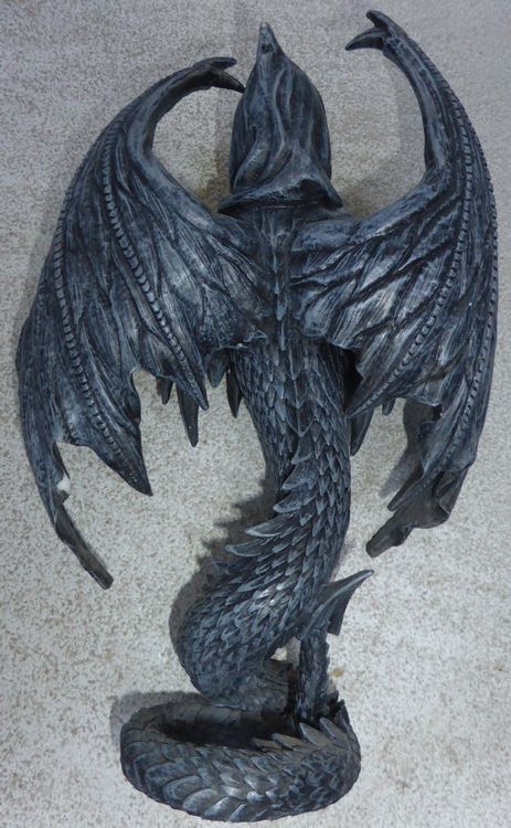 Gartenstecker Drache, 60 Cm Figur Auf 120 Cm Stab – Metall-Deko Mit Edelrost, Frostsicher