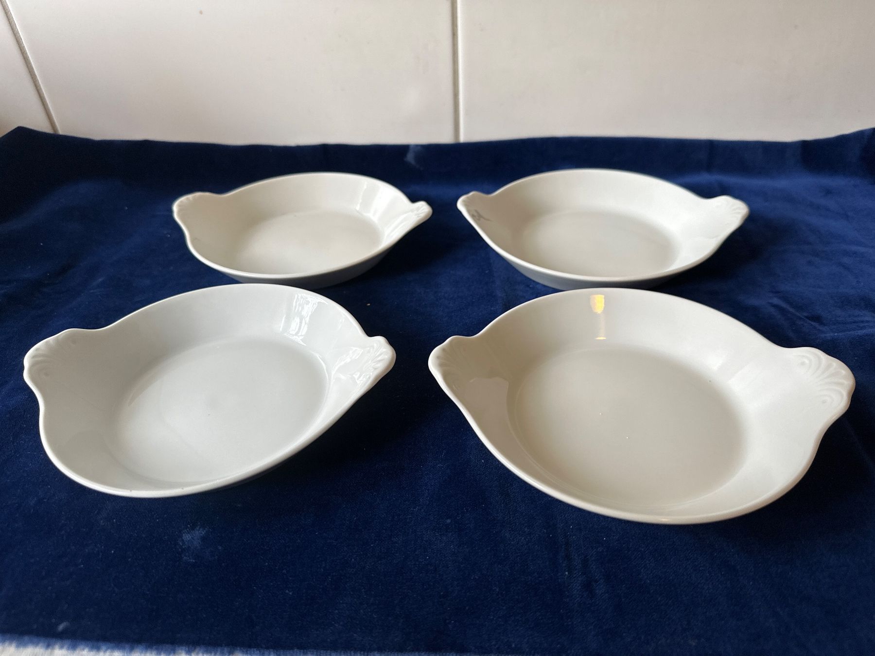 Padelle: 4 Grarin-Pfännchen, Vintage, Weiss, Top! – Usato da Zürich venduto da Chaeffeler 1