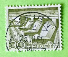 Nr.303 mit gestempelt Technik und Landschaft 1949 