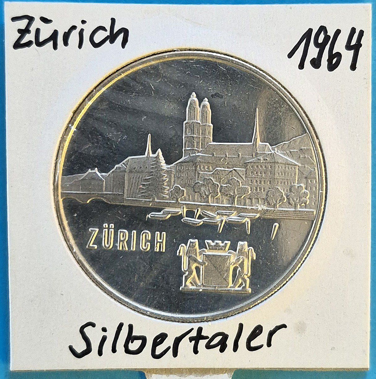 Medaglie: Silber 28gr - Silbertaler ZÜRICH 1964 – Usato da Oberriet SG venduto da hansiw1969 1