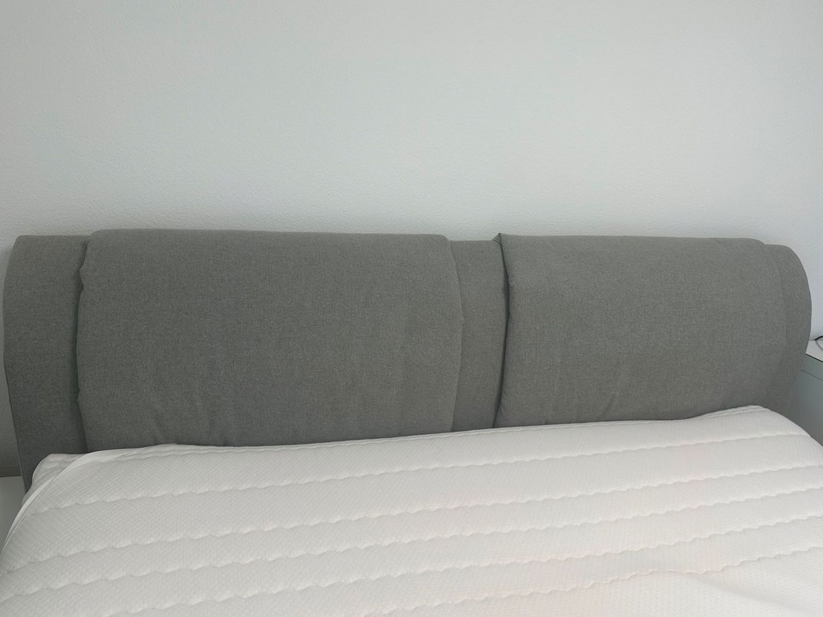 Jysk Letti: Boxspringbett mit Topper grau Doppelbett 180x200 cm – Usato da Münchenbuchsee venduto da IleanaT 1