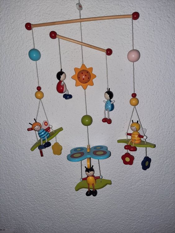 Goki 3D Mobile Bienen Und Käfer - Bewegliches Baby Mobile Fürs Kinderzimmer