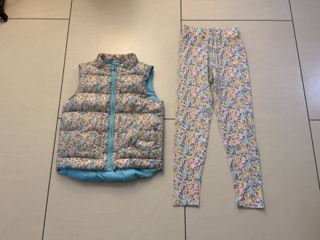 Gilet mit Legins für Mädchen 128