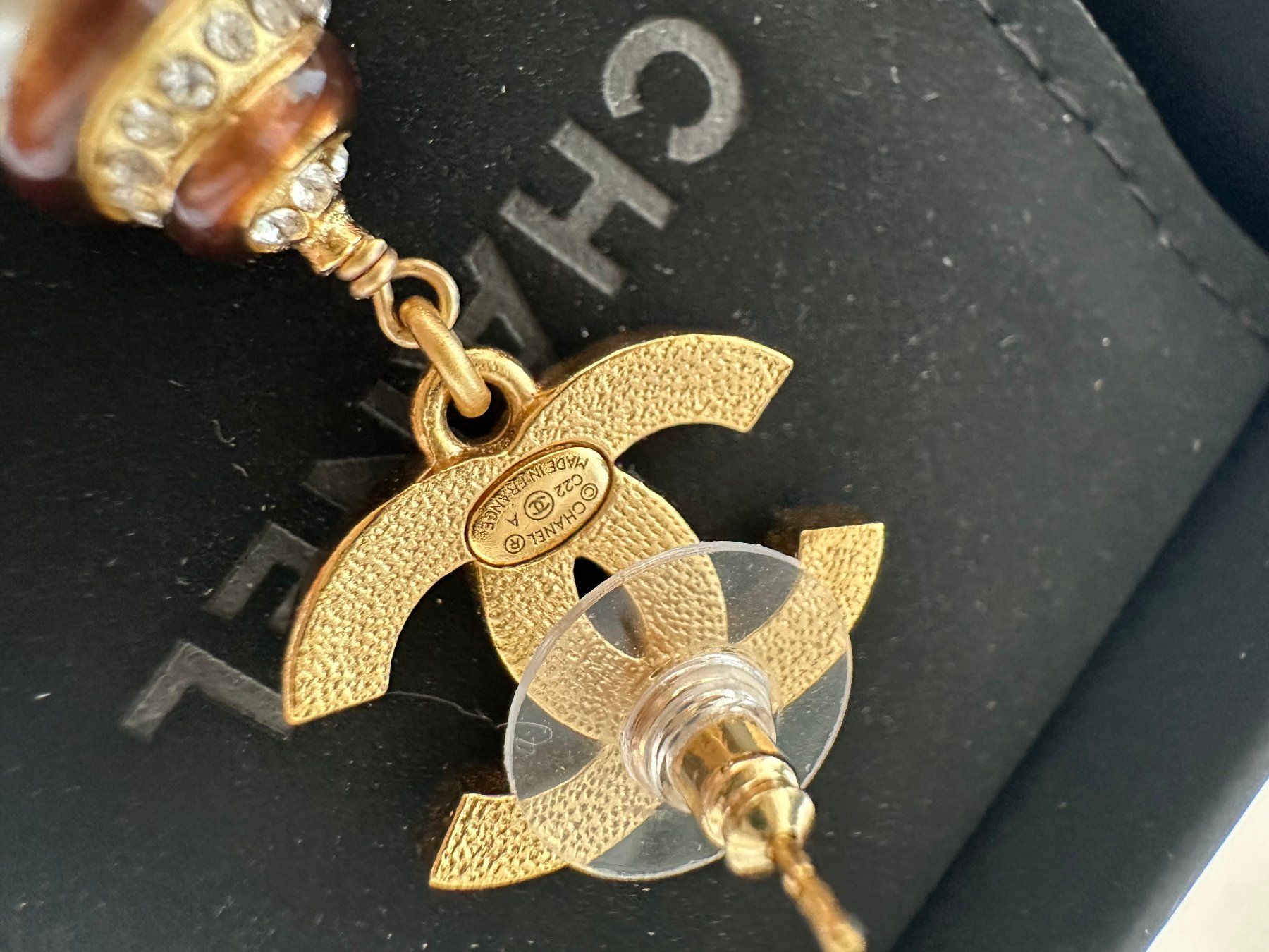 Chanel Orecchini pendenti & Orecchini a lobo: Chanel Pelen Ohrringe – Nuovo (secondo la descrizione) da Steinmaur venduto da regenbogen052 3