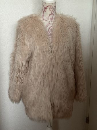H&M Kunstfell Jacke Rose, Grösse S – Kuschelig warm! (57)