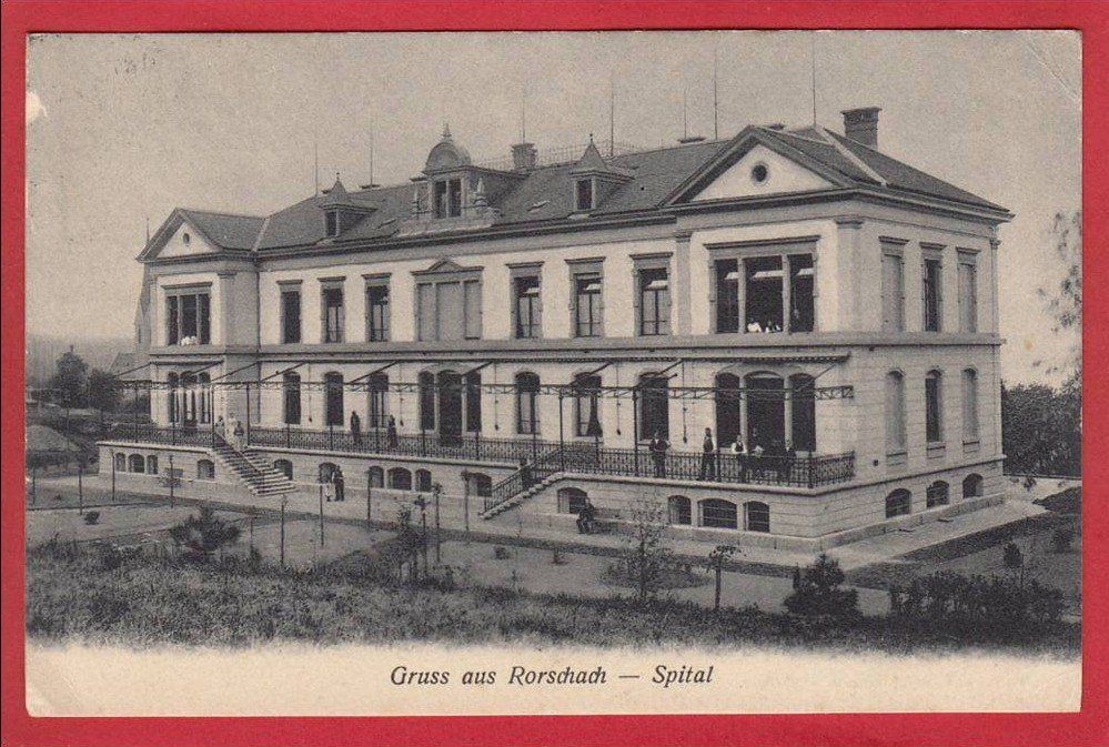Cartoline postali: RORSCHACH SPITAL – Usato da Grüningen venduto da Kartenlaube