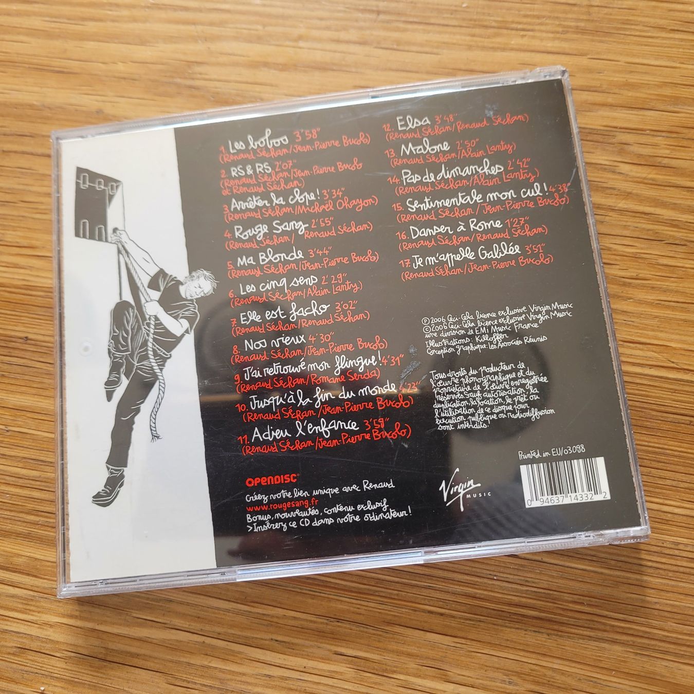 CD: CD Renaud Rouge Sang – Usato da Biel/Bienne venduto da Destockweb 2