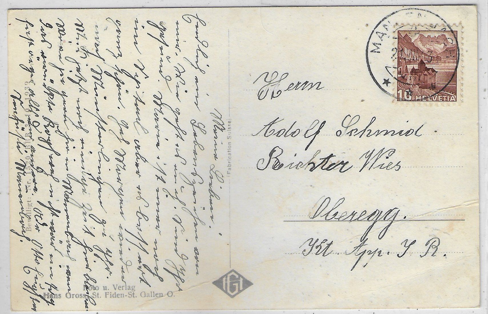 Cartes postales: Mannenbach - Generalansicht – D'occasion à Ettingen par Kartenplanet 1