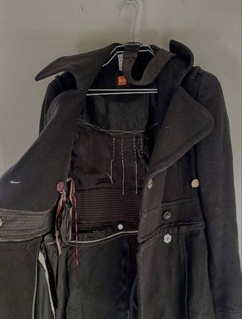 Vintage Wollmatel/ Jacke Boss Orange 34 