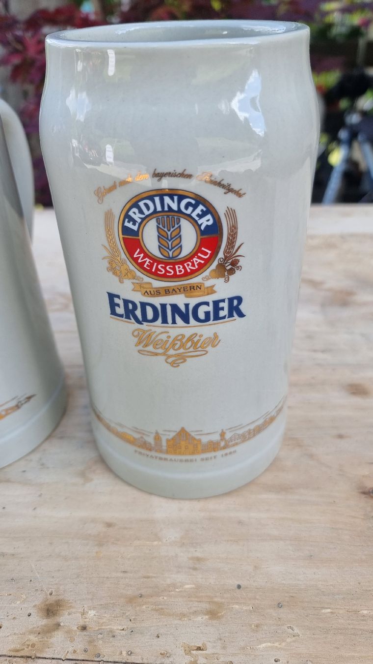 Erdinger Bicchieri: 5 Bierhumpen Erdinger – Usato da Sils im Domleschg venduto da platin01 1