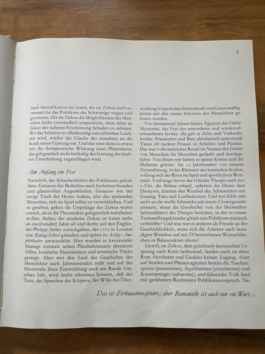 Libri: Zirkus - Buch – Usato da Emmenbrücke venduto da Florentina27 4