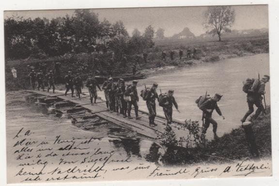 Ansichtskarten: Ansichtskarte Militär Vevey 1910 – Gebraucht aus Remetschwil von Hofiii