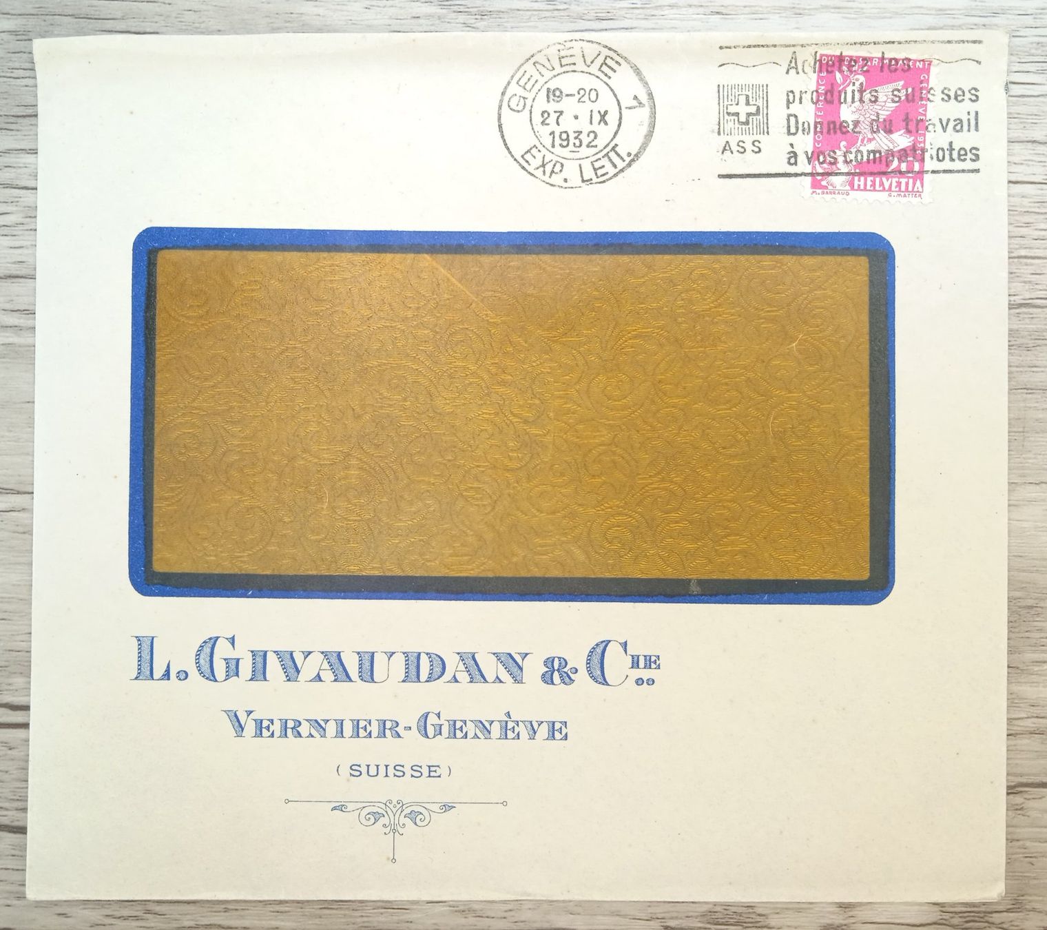 Tous les timbres: TR69 Enveloppe + Timbre Suisse 1932 – D'occasion à Cousset par Patrick_Collections
