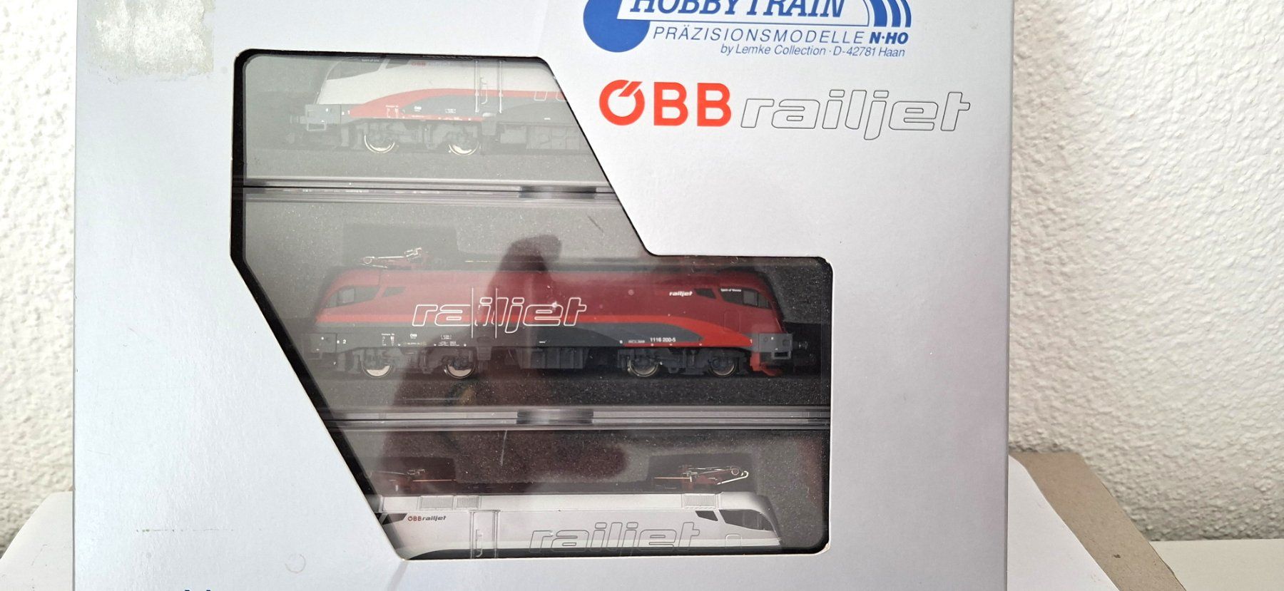 Hobbytrain Modellini di ferrovie: Hobbytrain ÖBB Railjet Set 3 teilig H2756 – Nuovo (secondo la descrizione) da Biberist venduto da Ntrains 6