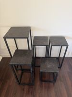 Podest Metall Schwarz