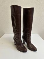 Vintage italienische Damen Lederstiefel von Bruno Magli, 37