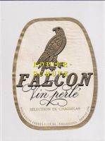 Etikette - Vin perlé "Falcon" (Sélection de Chasselas) /bd