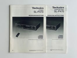Bedienungsanleitung: Technics SL-P470