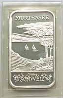 sehr schöner 1 Silber-Unzen-Barren (31,1 Gramm) MURTENSEE
