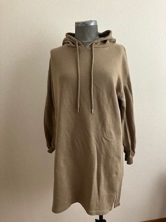 Robe sweat à capuche sable T S