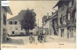 Cressier - Interieur du village - animee